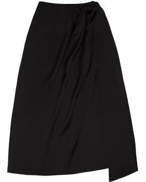 AZ FACTORY Alondra Midi-Wikkelrok - Zwart