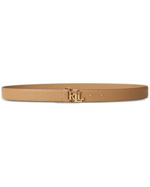 Ralph Lauren Logo-Buckle Belt - White