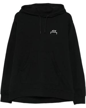 A_COLD_WALL* Logo-Print Hoodie - Black