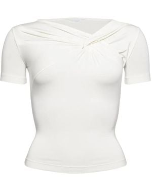 Eres Anna Top Met Korte Mouwen - Wit