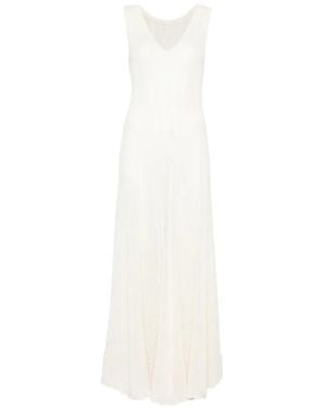 Bompard Sleeveless Maxi Dress - White