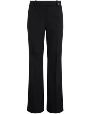 Burberry Pantaloni Ampi Dritti - Nero