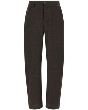 Séfr Nasedo Barrel-Leg Pants - Black