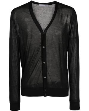 Private Stock The Nero Semi-Sheer Cardigan - Black