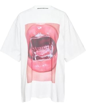 Alexander Wang Graphic-Print T-Shirt - Pink