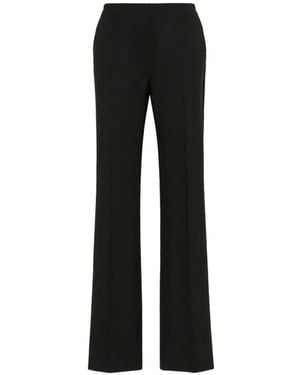 Max Mara Pressed-Crease Tailored Pants - Black