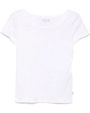 agnès b. Cotton T-Shirt - White