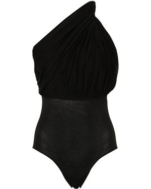 Rick Owens ワンショルダー ボディスーツ - ブラック