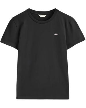 GANT Short-Sleeved T-Shirt - Black