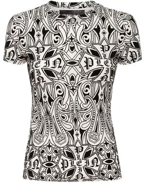 Philipp Plein Gothic Plein T-Shirt - Black