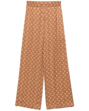 Marine Serre Trousers - Brown