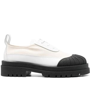 Plan C Canvas Oxford Shoes - Black