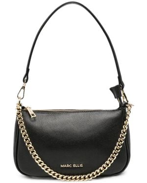 Marc Ellis Mirtado Leather Shoulder Bag - Black