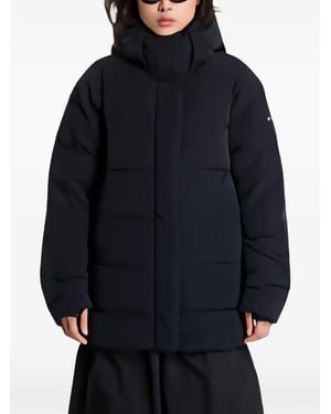 Columbia Logo-Print Hooded Coat - Blue