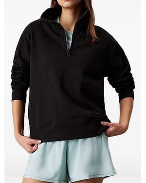 Calvin Klein Sweatshirt mit Reißverschluss - Schwarz