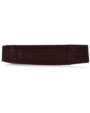 Corneliani Pleated Satin Cummerbund - White