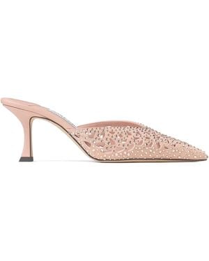 Jimmy Choo Solar Mules 70Mm - Pink