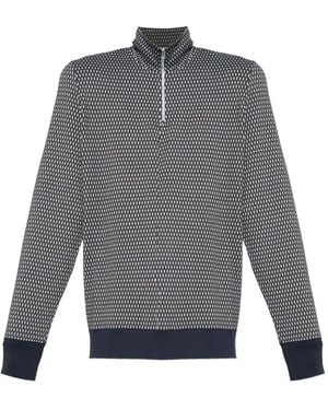 Paul Smith ジオメトリックパターン スウェットシャツ - グレー