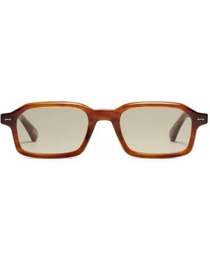 Peter & May Walk S115 Pam Rectangle-Frame Sunglasses - Brown