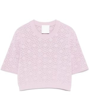 Givenchy Crop T-Shirt - Pink