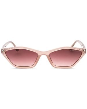 MARCIANO BY GUESS Crystal-Embellished Cat-Eye Sunglasses - Pink
