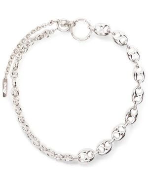 Justine Clenquet Akari Chain-Link Necklace - White