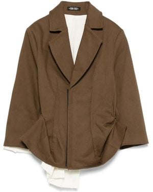 Elena Velez Jack Met Dubbele Rij Knopen - Bruin