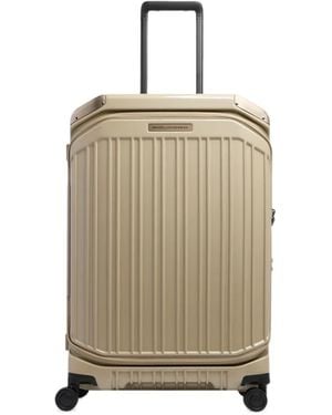 Piquadro Medium Expandable Hardside Suitcase - Natural