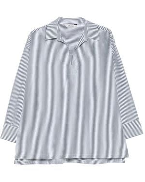 Max Mara Gestreifte Bluse - Grau