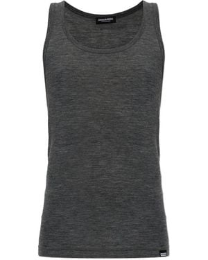 DSquared² Wool Underlayer Top - Black