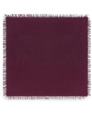 Bompard Mini Twill-Schal Mit Fransen - Lila