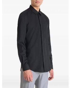 Antony Morato Chemise À Fermeture Dissimulée - Black