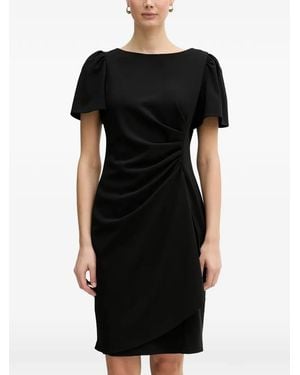 DKNY Ruched Mini Dress - Black
