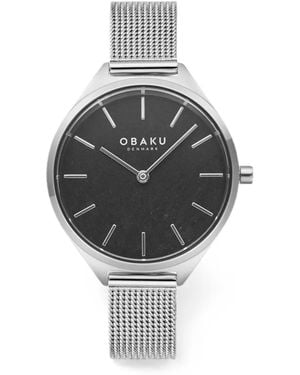 Obaku Montre Kaffe Mm - Grey