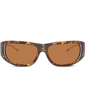 DIESEL Tortoiseshell-Pattern Sunglasses - Brown