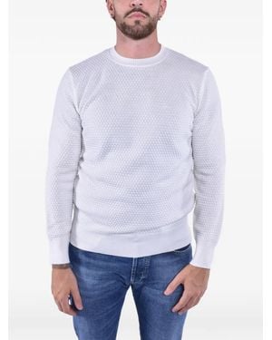 Kangra Strukturierter Strickpullover - Weiß