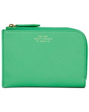 Smythson Leather Wallet - Green