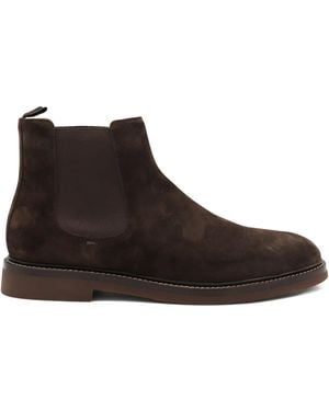 Brunello Cucinelli スエード チェルシーブーツ - ブラウン