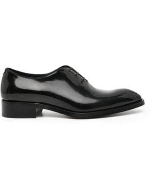 Tom Ford Leather Oxford Shoes - Black