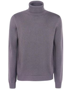 Nuur Turtle-Neck Chunky-Knit - Grey
