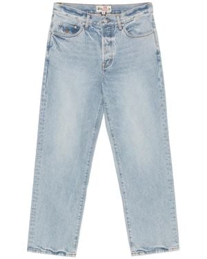 Stussy Vaqueros Holgados Con Logo Bordado - Azul