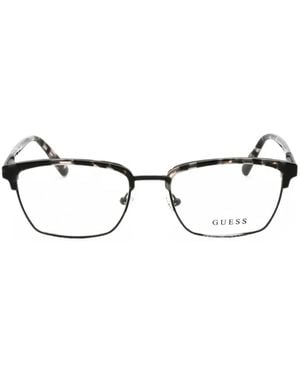 Guess Rectangle-Frame Glasses - Gray