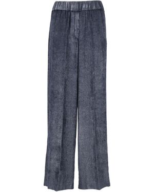 Peserico Elastic-waist Corduroy Trousers - ブルー