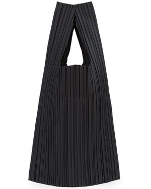 Pleats Please Issey Miyake Pleated Tote Bag - Black