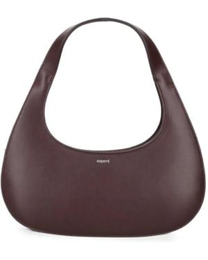 Coperni Loop Swipe Leather Shoulder Bag - Purple