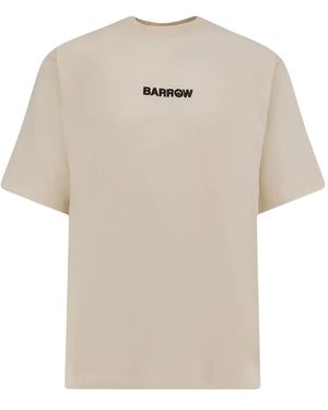 Tシャツ・カットソー BARROW Men T-shirt Cream S5BWUATH144 BW029 BARROW Men T-shirt Cream S5BWUATH144 BW029