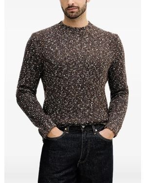 Benetton Speckled Crew-Neck Jumper - Grey