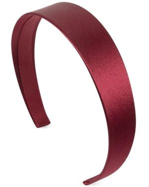 Jennifer Behr Lydia Silk-Satin Headband - Red