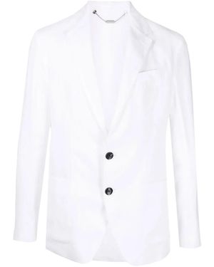 Billionaire Single-Breasted Tailored Blazer - White