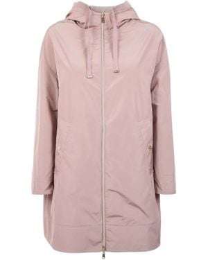Herno Hooded Drawstring Jacket - Pink